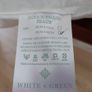 White & Green Luxury down surround pillow set (large) Image 3