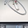 Clear Quartz & Garnet Point 925 Silver Necklace Image 9