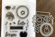 Simon Says Stamp "Lovely spring" photopolymer stamp set with coordinating dies