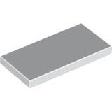 50x Lego 2x4 white tiles