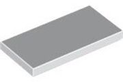 50x Lego 2x4 white tiles
