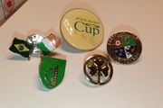 Collection Of Irish Pin Badges Sporting And Otherwise All Complete With Clasp