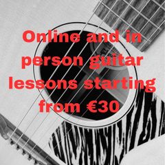 Online and in person guitar lessons