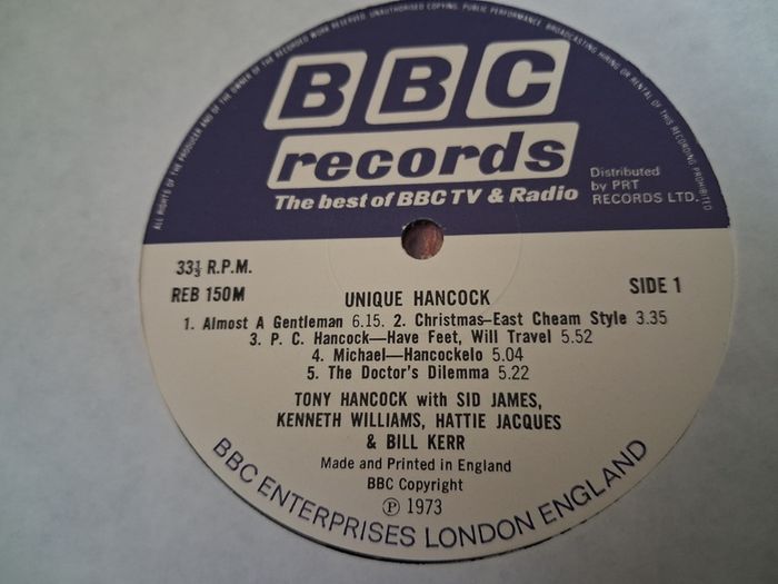 BBC Records - Unique Hancock - gatefold vinyl LP - Tony Hancock
