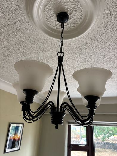 ceiling light and wall lights set