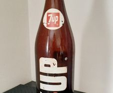 Vintage 7-UP  Brown Bottle.
