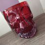 Halloween Red Glass Skull Candy Dish Image 2