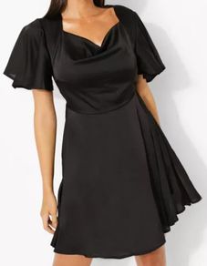 Ruffle sleeve dress