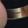 Vintage 9ct Gold Wedding Band Ring 375 Hallmarked Milgrain Edges Size 51 Image 9
