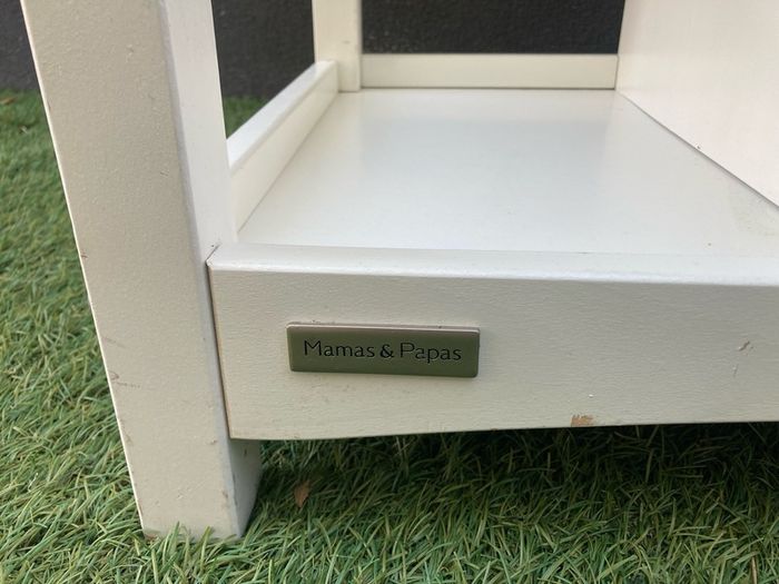 Mamas & Papas White Baby Changing Table with Storage Shelves