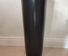 Vitreous enamel flue pipe black matt