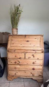 Solid Pine Secretary Desk by Ducal "Victoria"
