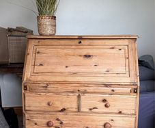 Solid Pine Secretary Desk by Ducal "Victoria"