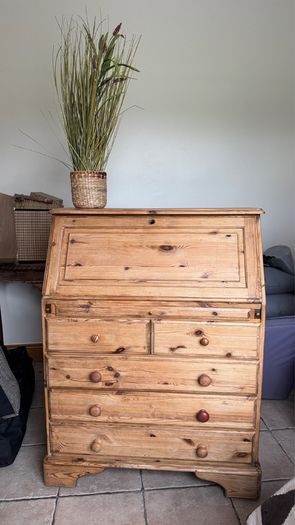 Solid Pine Secretary Desk by Ducal "Victoria"