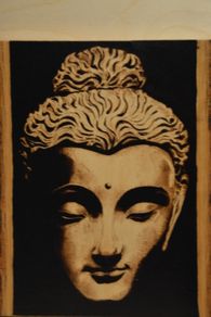 Pyrography Buddha