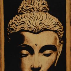 Pyrography Buddha