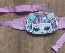 girls pink bum bag