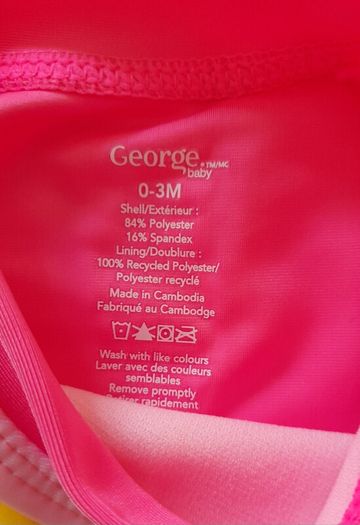 Baby girl swim set
