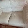 2 cream leather 2 seater sofa s Image 5