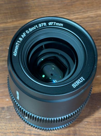Sirui 40mm T1.8 1.33x Anamorphic E Mount Lens