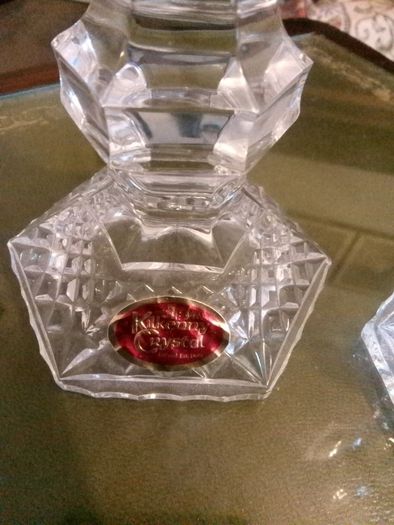 2x Kilkenny chrystal candlesticks