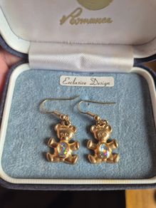 Vintage Teddy Bear Earrings