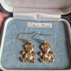 Vintage Teddy Bear Earrings