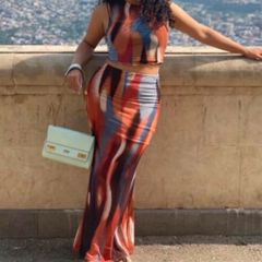 skirt top co ord