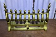 Vintage brass fire front