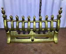 Vintage brass fire front