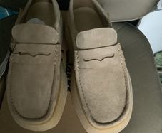 Zara&Clarks real suede moccasins, new, uk7