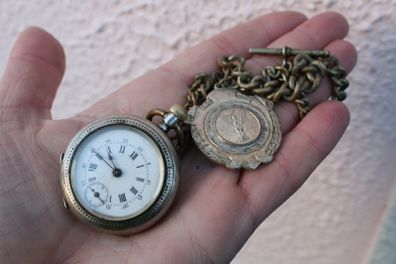 Vintage Sterling Silver Pocket Watch