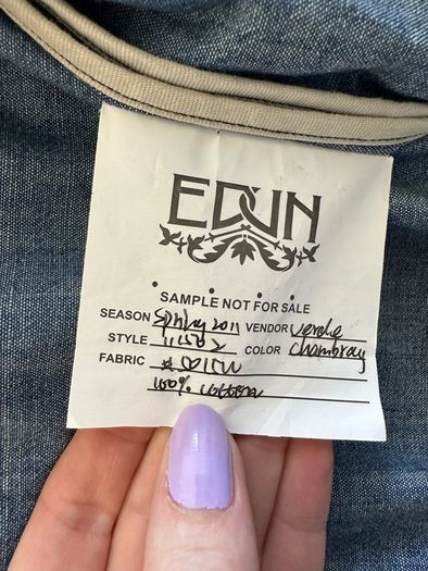 Denim trench - sz 10/12