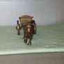 Vintage heavy brass horse and cart, weight 131.13g Image 2