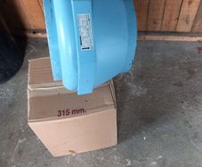 inline fan exhaust or supply + flexi