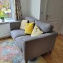 Murphy Home Furniture Charm 2 Seater Sofa. Grey Excellent Condition Image 2