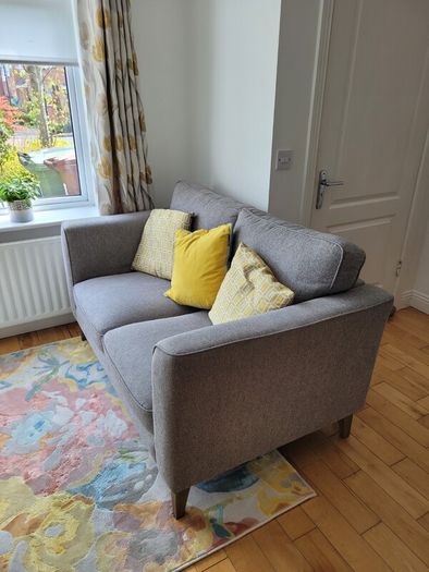 Murphy Home Furniture Charm 2 Seater Sofa. Grey Excellent Condition
