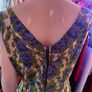 1950s Beautiful Couture Floral Dress Image 4