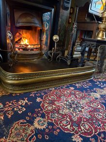 Fabulous Victorian Brass Fender