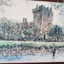 Nice Blarney Castle print in a wooden glazed frame by Paramount Fine Arts, Portadown 34.5 x 42cm Image 2