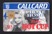 1994 Ireland 20 unit Erin Hot Cup (Gemplus) Call Card Used. Telecom Eireann card number 1059.