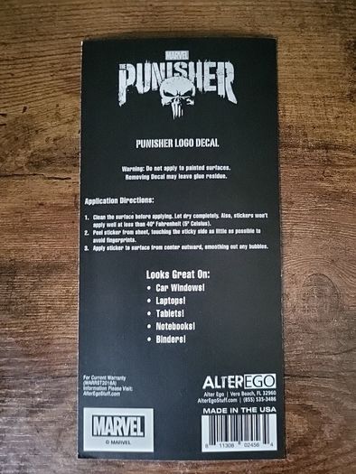 Marvel The Punisher Logo Decal