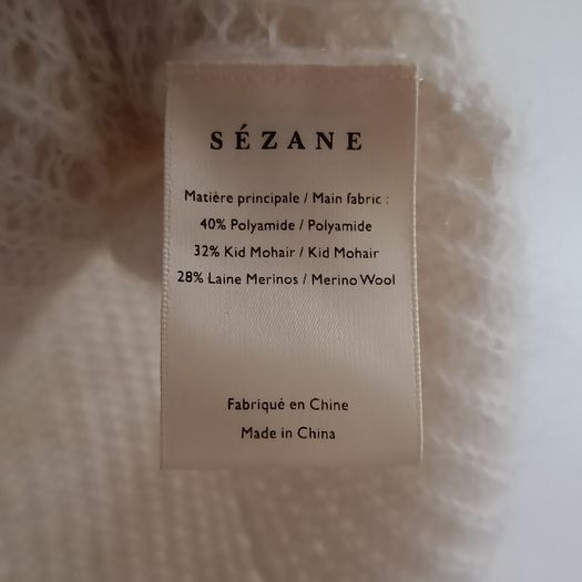 Earlier Sezane La Maille Paris Mohair & Merino Wool Jumper