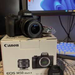 Canon EOS M50 Mark II + 15-45mm Lens Kit - Excellent Condition + Extras