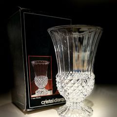 Cristal d'Arque Lead Crystal Vase 'Maintenon' Boxed 18 cm