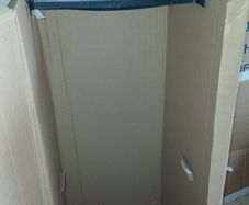 3 x garment moving boxes with hanging rails
