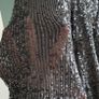 UNSIGNED black sequins and sheer bodycon Sz 8 Image 8
