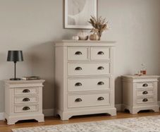 Chest of drawers and bedside lockers