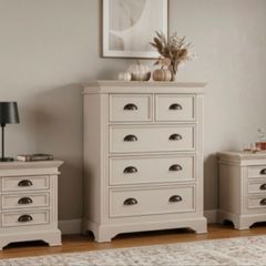 Chest of drawers and bedside lockers