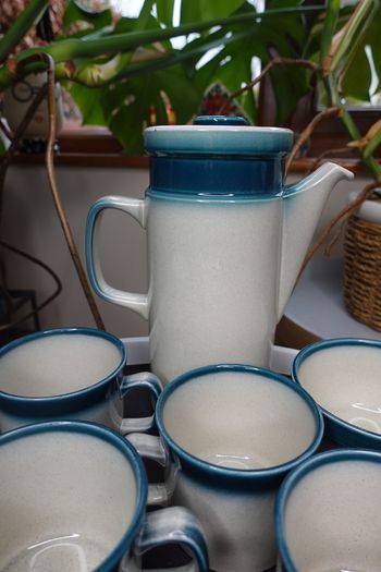 Vintage Wedgwood Blue Pacific Oven to Table Set